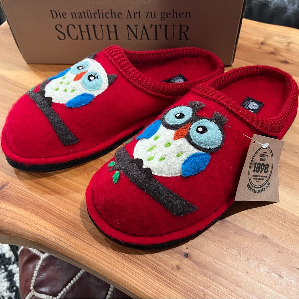 Haflinger Red Owl Women’s Slippers